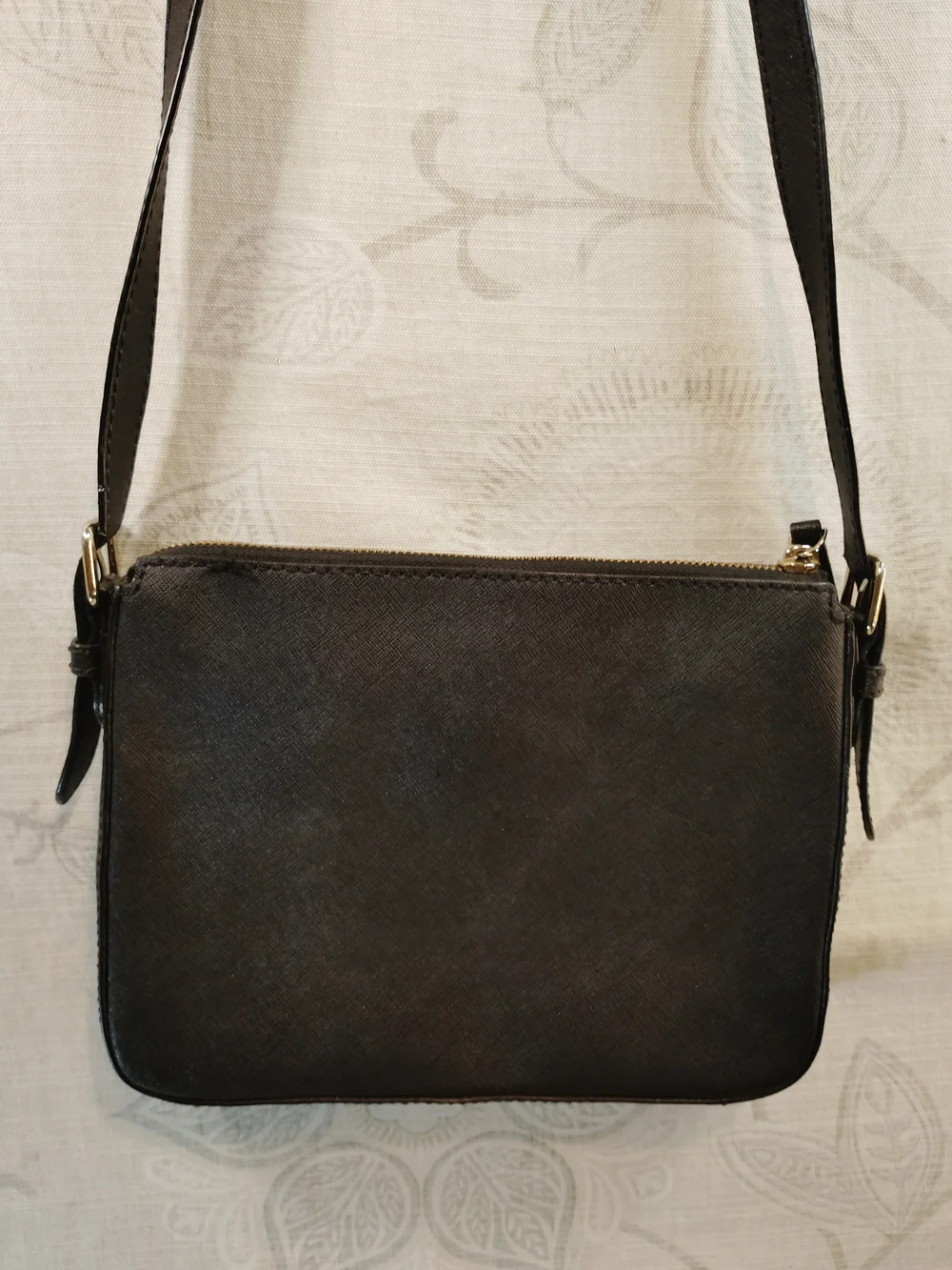 kate spade Black Crossbody Bag with Gold Logo